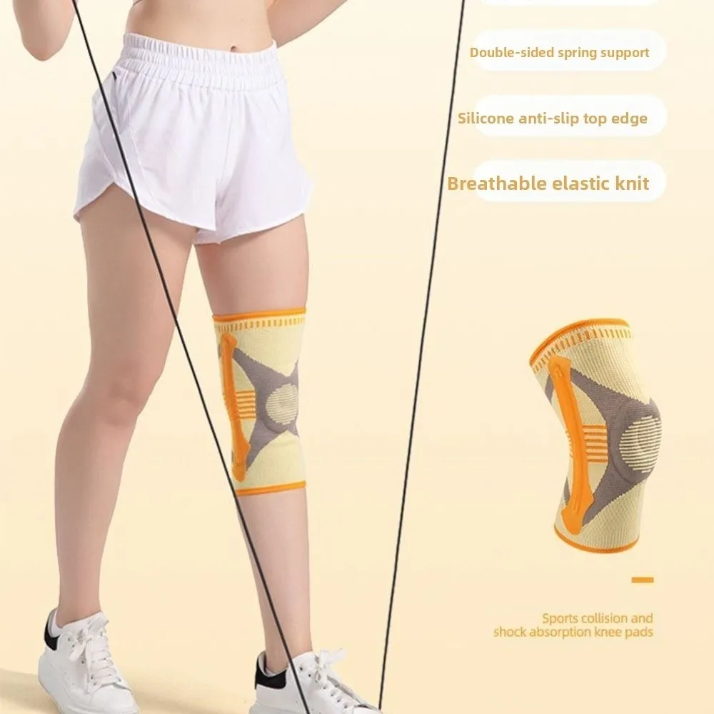 Anti-collision Sports Knee Pad Breathable Shock-absorbing Knee Sleeves Elastic Adjustable Knee Support Brace Running