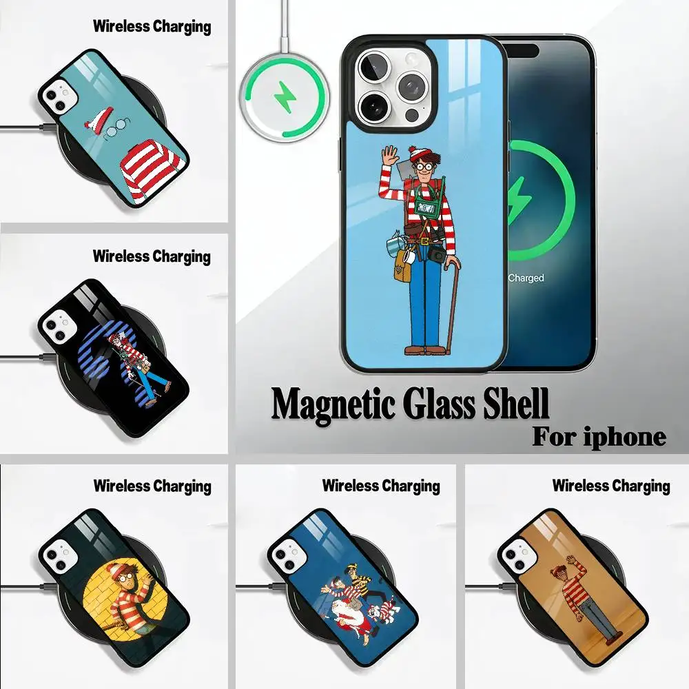 

Game Wheres W-WallyS Waldo Phone Case For IPhone17 16 15 14 13 12 11 Pro Max 16/15/14Plus Wireless Charger Cover Funda