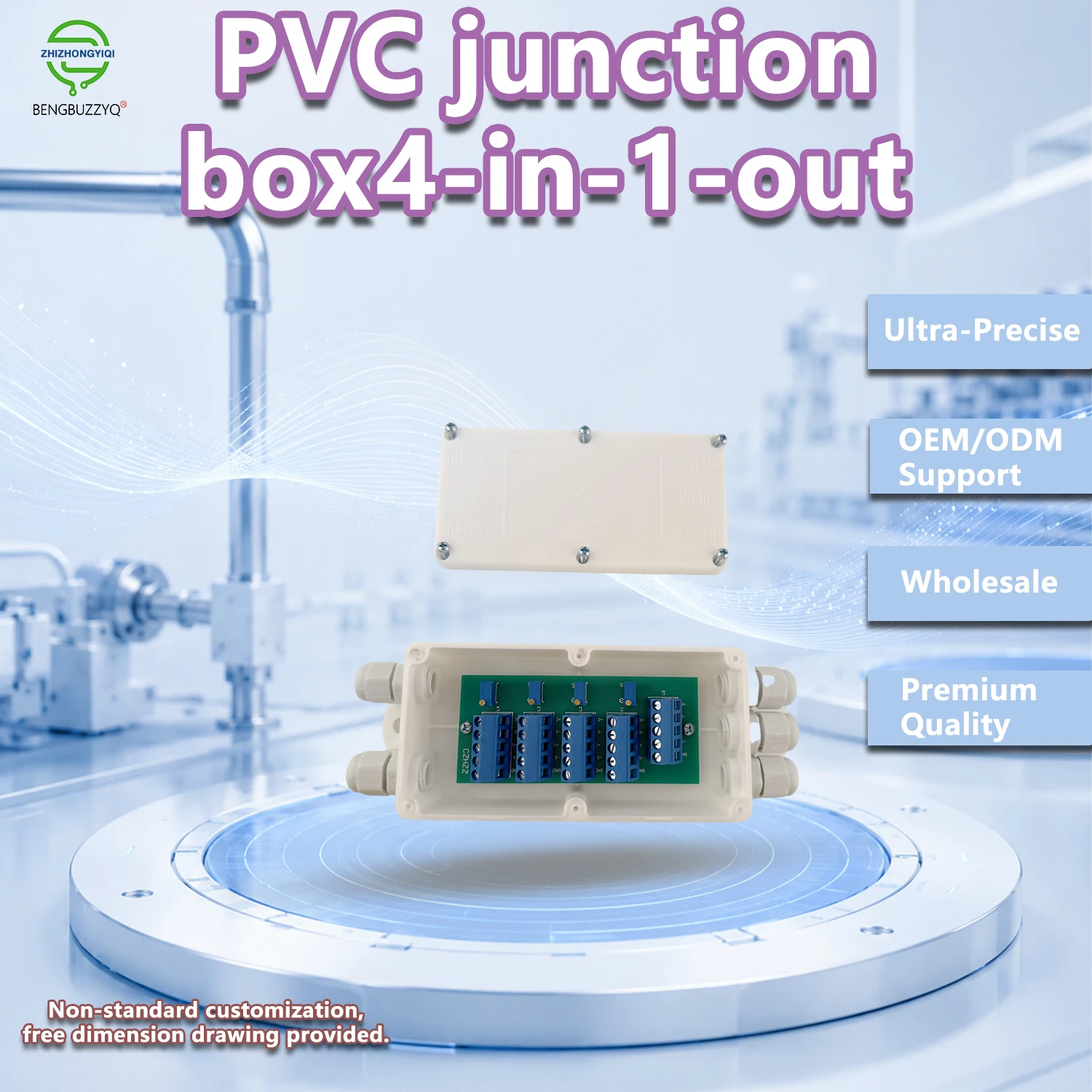 Industrial Plastic Junction Box, Potentiometer adjustment signal Dustproof, IP65 Rated, Perfect for Heavy Duty Applications