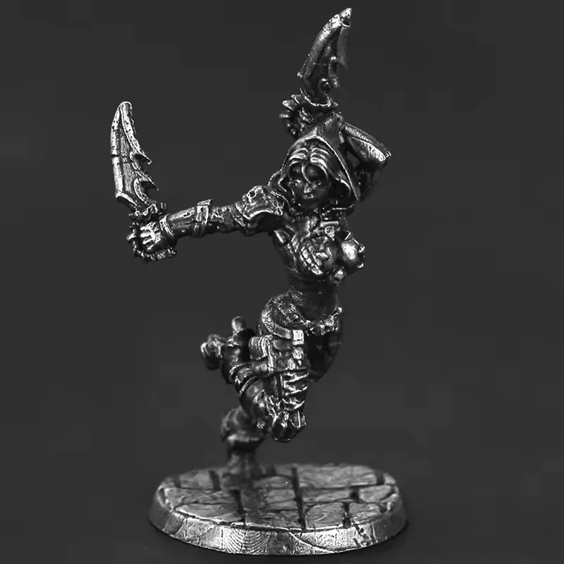 Miniaturas de Metal de Ladrillos y Asesinos, Piezas de Juego de Mesa, Modelo Pintable, Decoración Interior de Automóviles, Regalo Coleccionable para Hombres