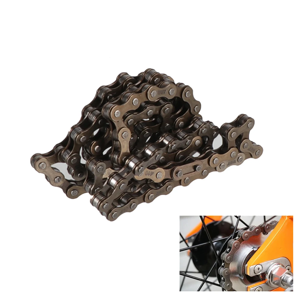 # 410 92L 104L 114L وصلات سلسلة دراجات سلسلة سرعة واحدة دراجة كهربائية 1/2 "x1/8" قطع غيار سلسلة نقل