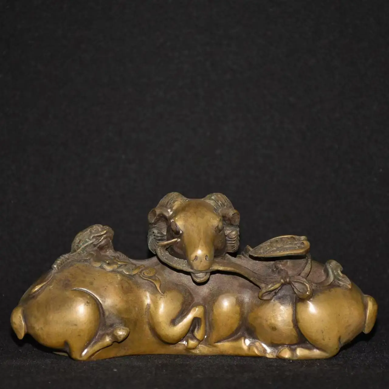 Old Qing Dyansty copper Jin Gang Sa Tuo Buddha statue,#03,Handmade