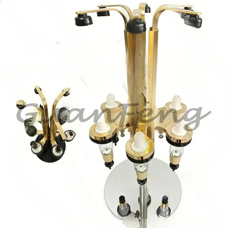 6-Head quantitative rotary desktop golden perfume dispenser