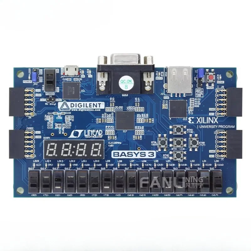 Placa de Desarrollo FPGA Basys3 Artix-7 Xilinx, Kit Educativo FPGA para DIY