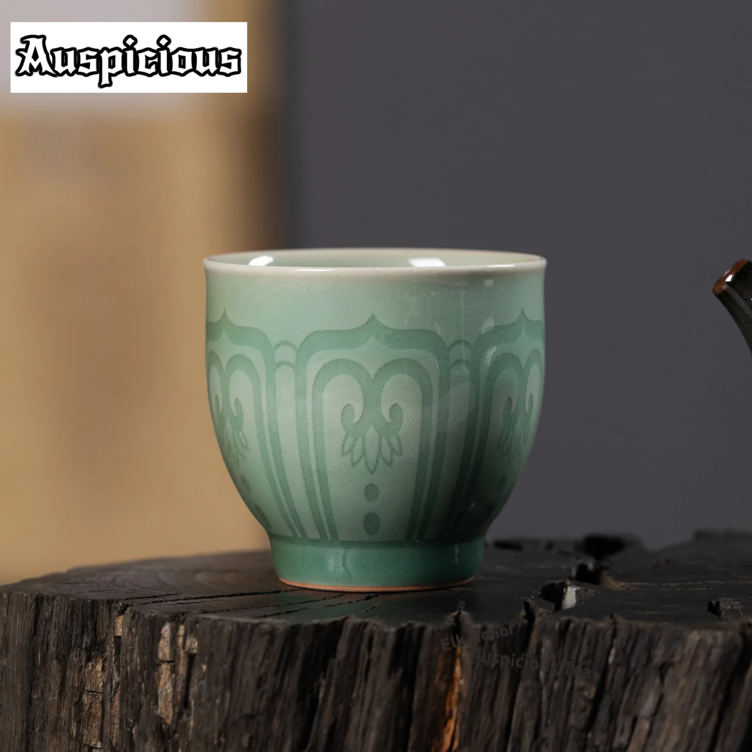 

100ml High-end Longquan Celadon Teacup Japanese Tea Bowl Jug Tea-tasting Fragrance Cup Jianzhan Master Cups Teaware Supplies