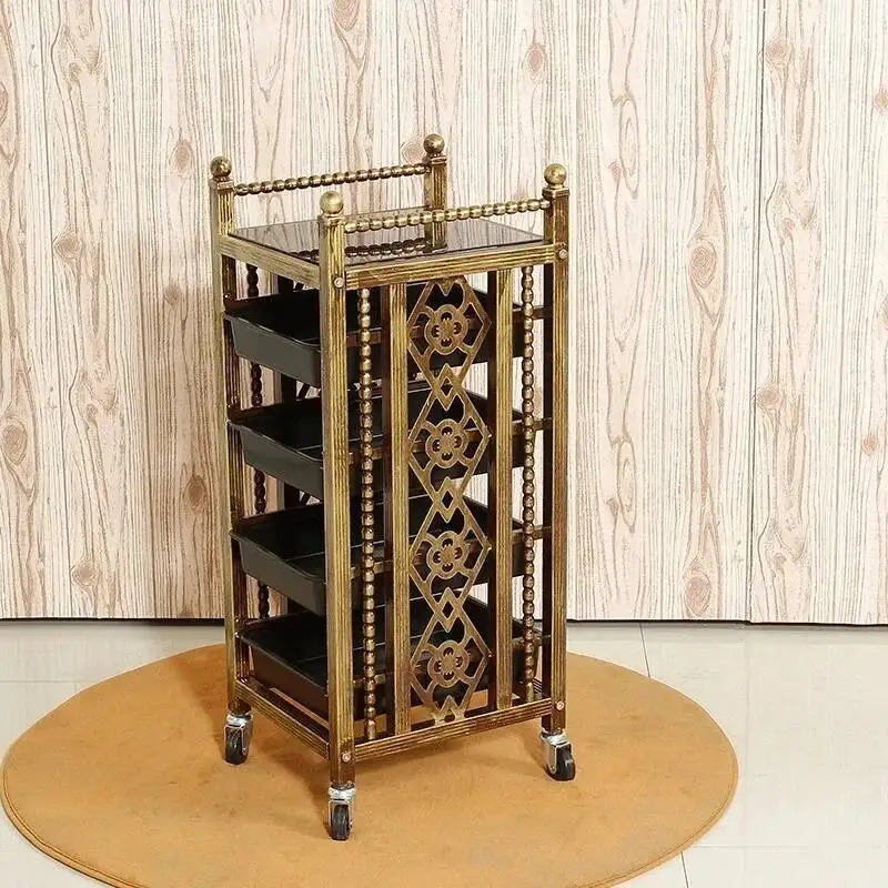 Beauty Salon Trolley Cart Rolling Salon Station Furniture Nails Auxiliary Car With Wheels Aesthetic Salon Kapper Meubels Barber
