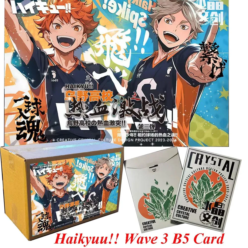 New Haikyuu!! B5 Collection Card Crystal Creative Wave 3 Anime Oikawa Tooru Iwaizumi Hajime Koutarou Trading Board Game Cards