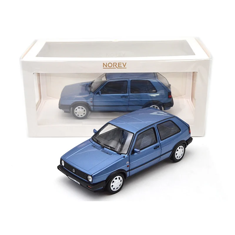 

NOREV 1:18 Scale Diecast Alloy Blue VW Golf 10 Million 1988 Toys Vintage Cars Model Classic Adult Souvenir Gift Static Display