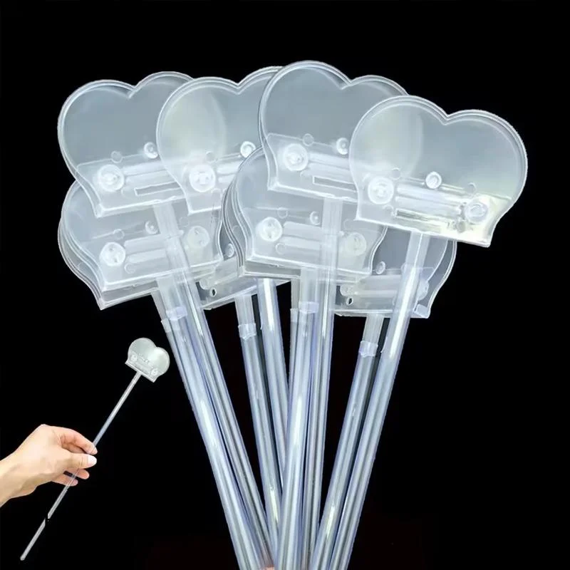 【H】10Pcs Balloon Stick Stand Clip Holder With Base For Table Desktop Centerpiece Birthday Party Wedding Baby Shower Decor