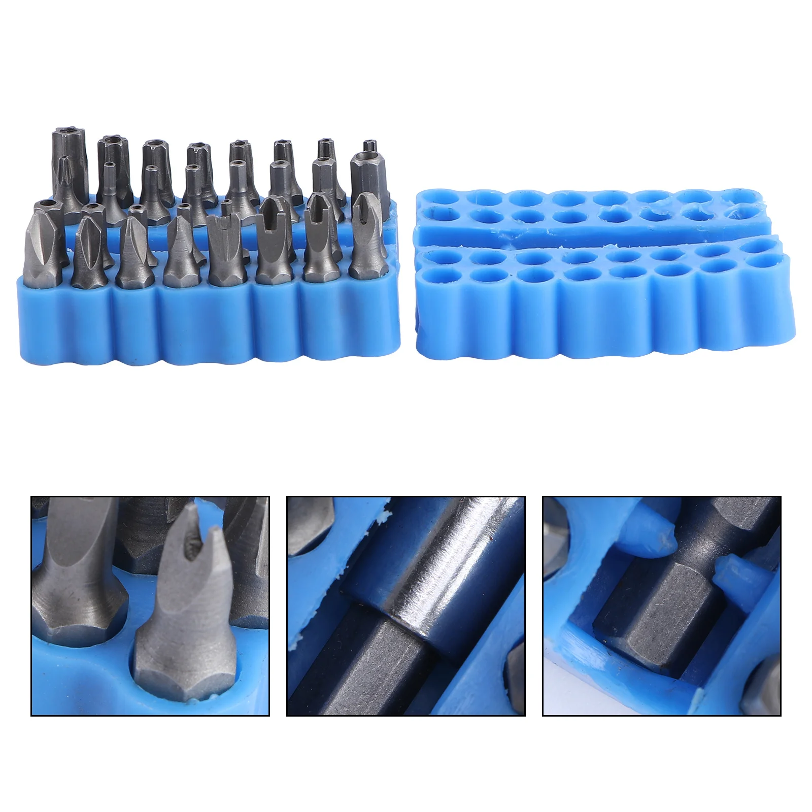 

33Pcs Security Bit Set Magnetic Hex Star Screwdriver Extension Bits Compact Organizer for Electronics Vehicle Repair