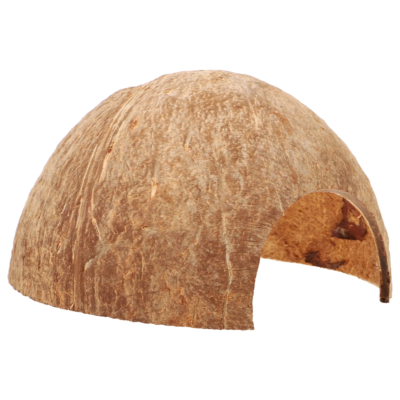 Reptile Hide Coconut Hideout House Container Terrarium Coconuts Shell Hermit Crab Supplies