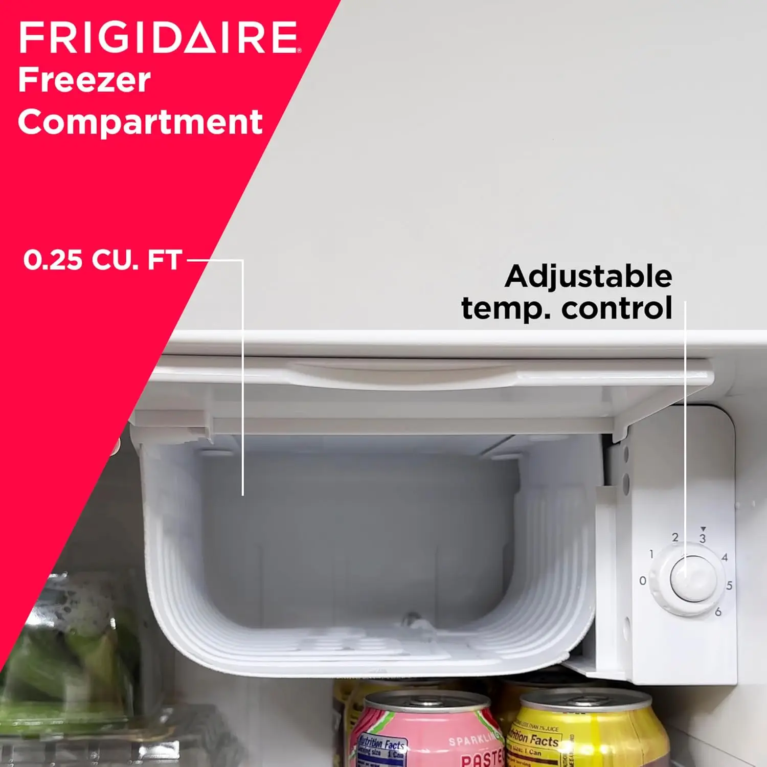 Compact Fridge with Chiller Mini Refrigerator with Built-in Bottle Opener for Office, Bedroom, Dorm Room or Cabin