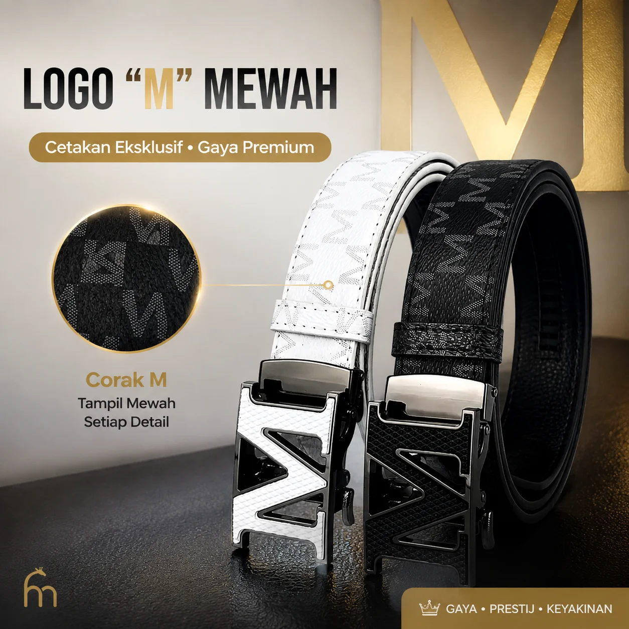 New Men's Fashion Belt M Men's Belt Accessories High-Quality Alloy Automatic Buckle Belt Letter Print Multifunctional Belt
