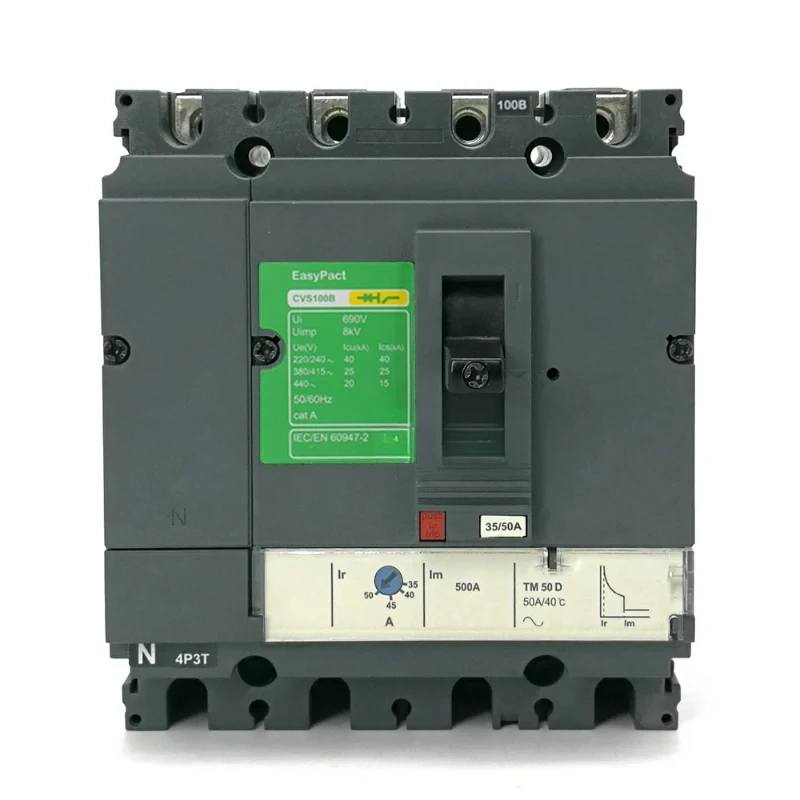 

EasyPactMolded-Circuit Breakers Switch MCCB CVS100B3P/3D4P/3D TM16D-TM100D 25Ka At 380/415V