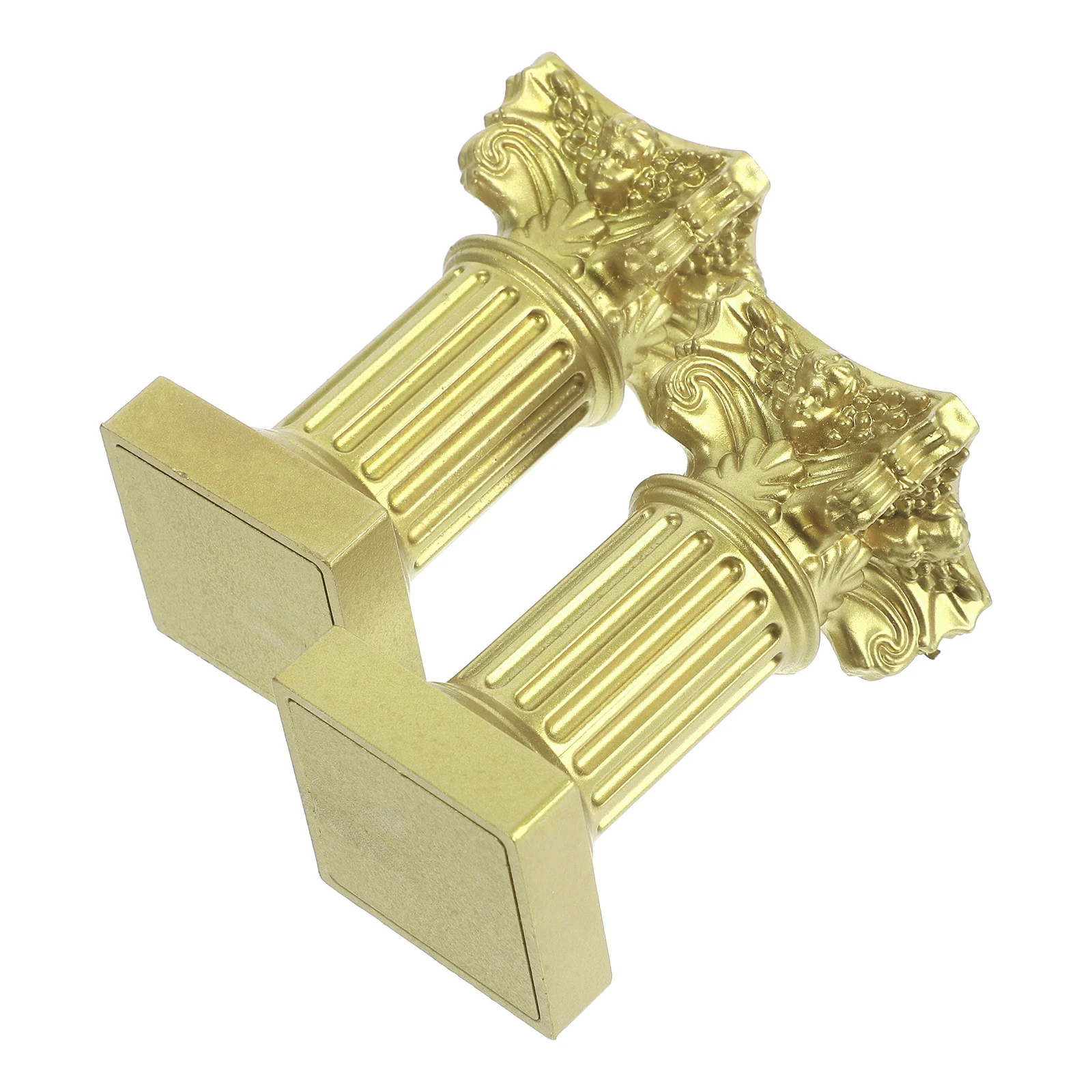 

2Pcs Resin Roman Pillar Holder Exquisite Stylish Housewarming Gift Choice for Bedroom Living Room Kitchen