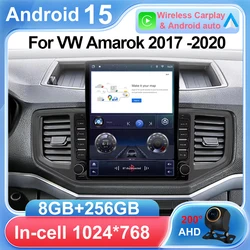 9.7 inch For VW Amarok 2017-2020 Car Android Dvd Carplay Auto Radio Stereo Head Unit Multimedia Player GPS Navigation 5G NO 2DIN