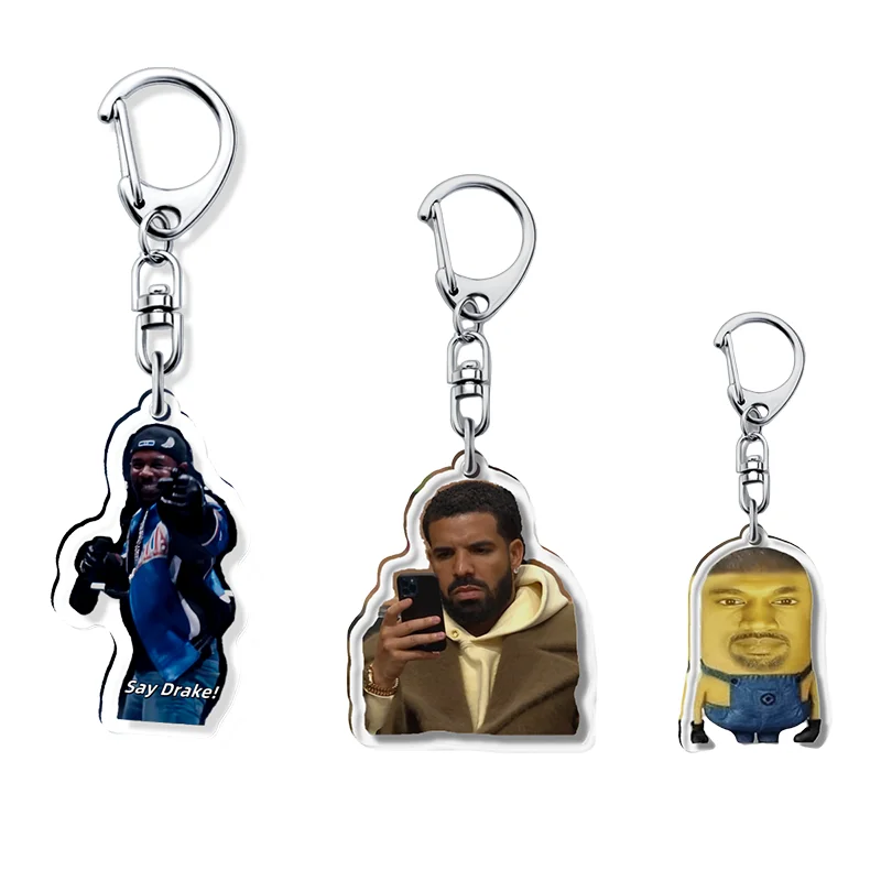 

Meme Fun Keychain Funny Creative Pendant Friend Gift Fan Bag Charms Classic Tale Originality Star Package Accessorie Key Chain