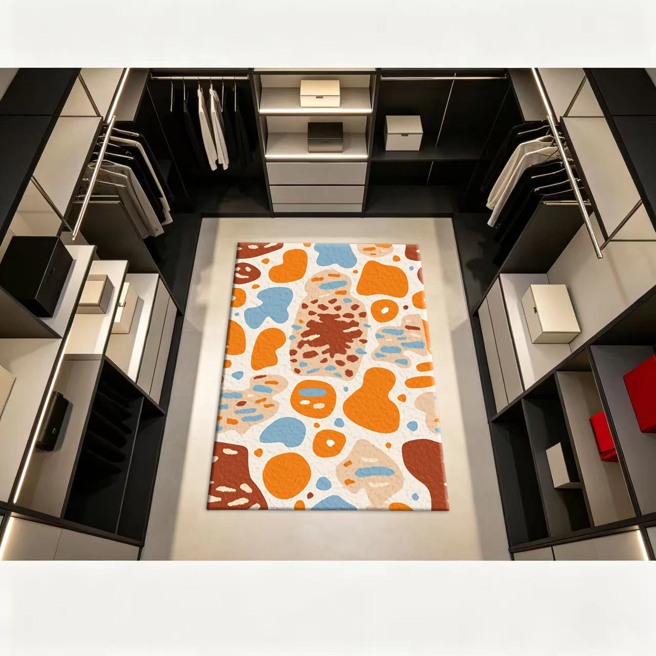 Retro nieregularny dywan z abs – Printed Rug Abstract recenzja i cena