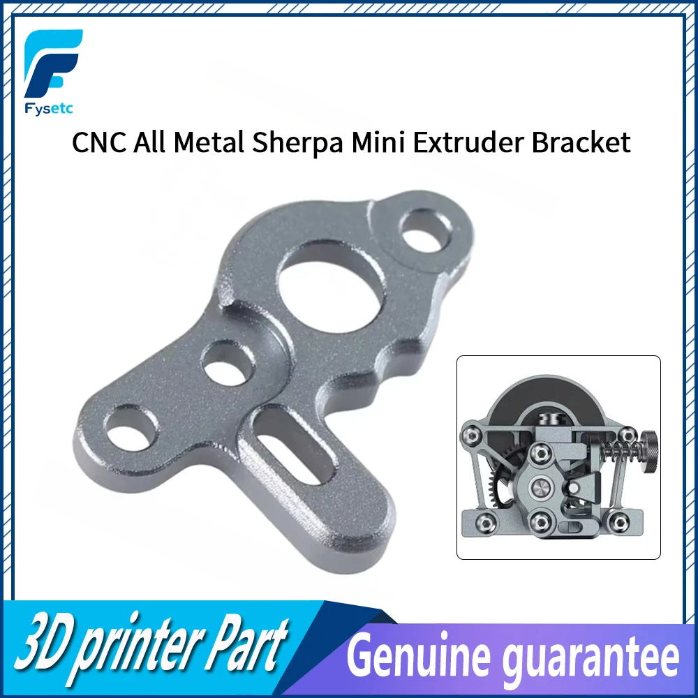 

FYSETC Sherpa Mini Extruder Bracket CNC All Metal Sherpa Mini Extruder Bracket High Quality 3d Printer Accessories