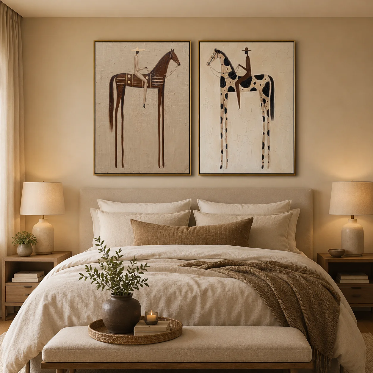 لوحة فنية من قطعتين بتصميم بطا - مراجعة Home Textiles Blanket وسعره