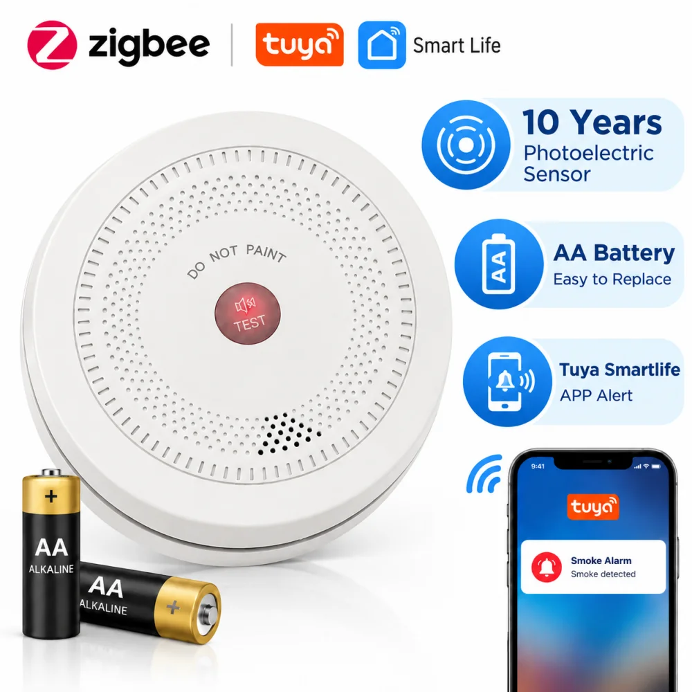 ccesafety-zigbee-smoke-detector-for-home-smart-smoke-detector-fire-alarm-photoelectric-sensor-battery-power-for-smart-apartment