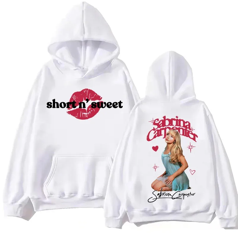 

Худи Sabrina Carpenter Short N Sweet в стиле Харадзюку, свободный свитшот для мужчин и женщин, подарок для фанатов, классический простой дизайн, с длинным рукавом