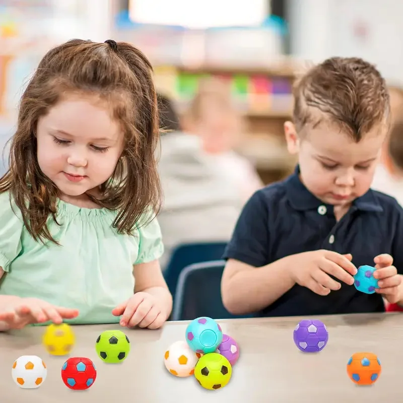 10/20pcs Fidget Spinners Soccer Ball Toy for Kids,Soccer Party Favors Goodie Bag Stuffers,Rotatable Soccer Finger Stress Ball image 6