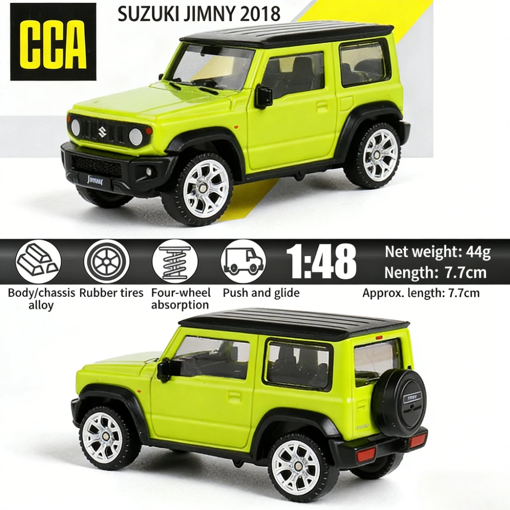 

1:48 Suzuki Jimny, изысканная версия, модель внедорожника из сплава, большой размер, детская игрушечная машинка, коллекционный подарок