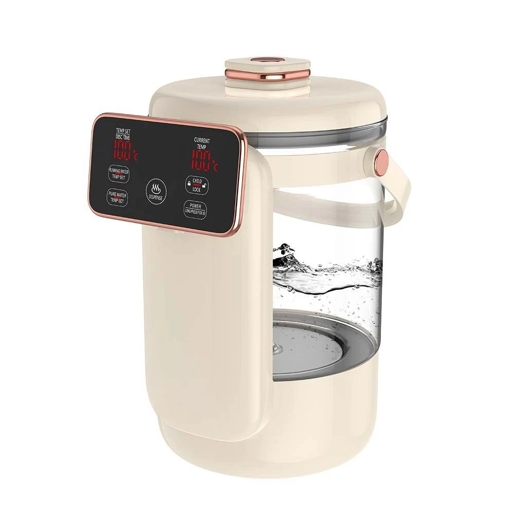 Household boiling water thermostatic bottle with child lock to prevent dry burning protection Electric boiling water bottle