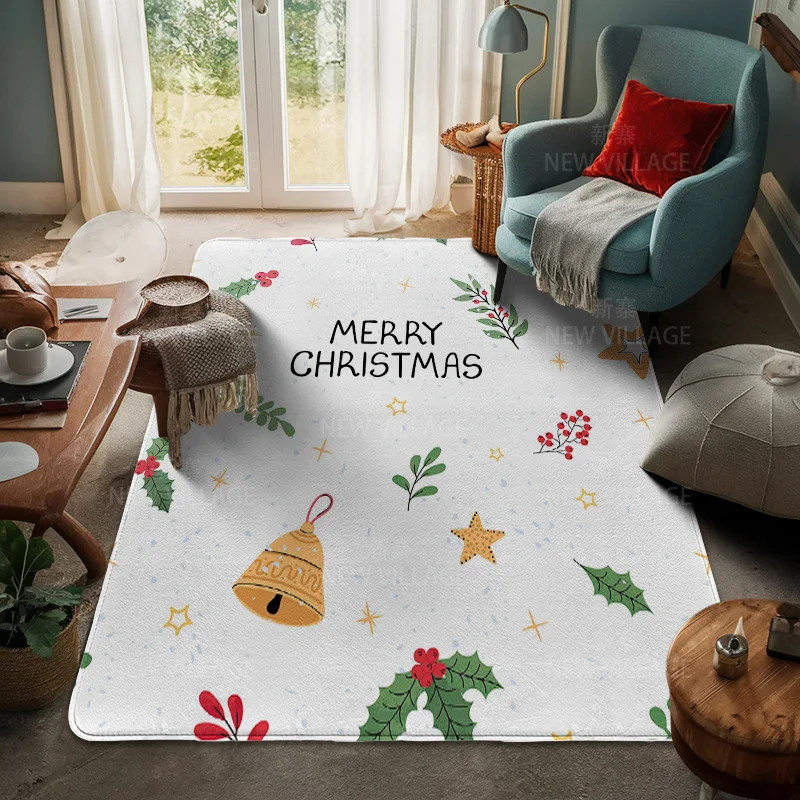 House entrance carpet Home door mat Living Room Bath Foot bathroom non-slip water absorption rugs bath Merry Christmas winter