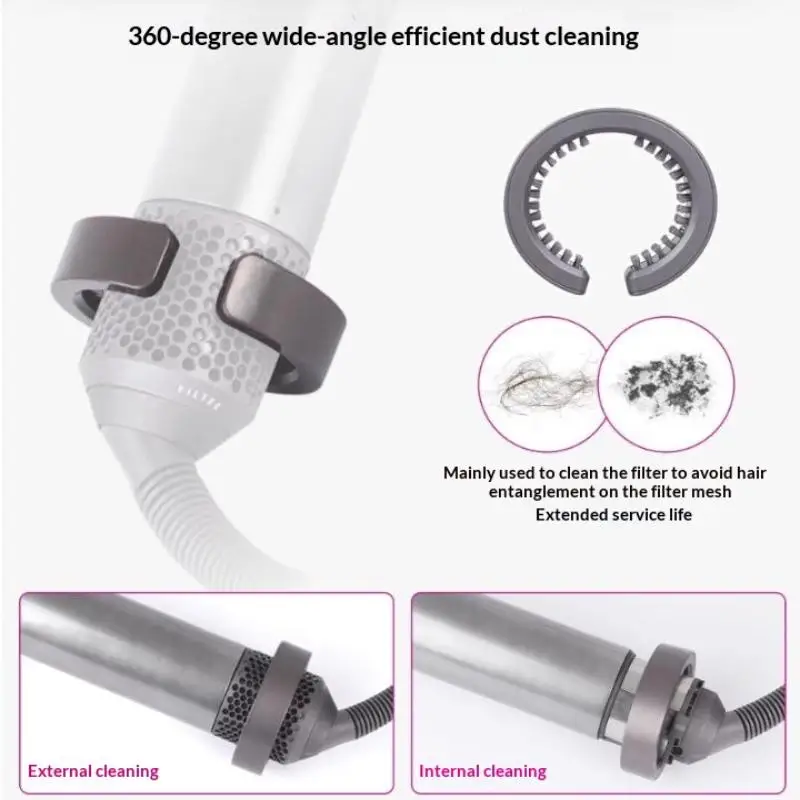 For Airwrap Filter Cleaning Brush HS01/05 Filter Cleaning Attachment Portable Dust Proof Accessories ABS Material Brush