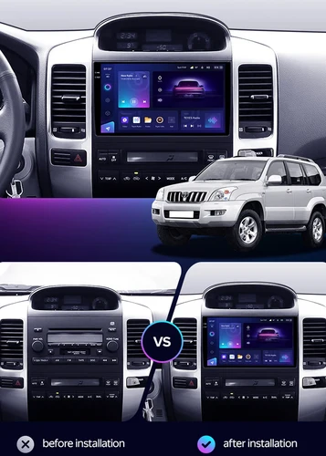 Imagen 2 del producto Para Toyota Land Cruiser Prado 120 3 III para Lexus GX470 GX 470 J120 2002 - 2009 Radio de coche reproductor de vídeo Multimedia navegación GPS