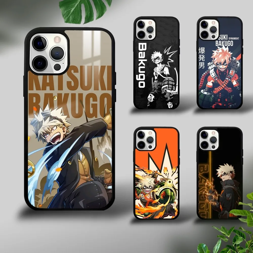 MHA B-Bakugou K-Katsuki Phone Case For iPhone 16 15 14 13 12 11 Pro Xs Max Mini Plus Celulares Hard Funda