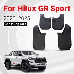 4pcs Car Mudguard For Toyota Hilux GR Sport 2023 2024 2025 Mudflap Front Rear Wheel Fender Splash Guard Mudguard Car Accessories