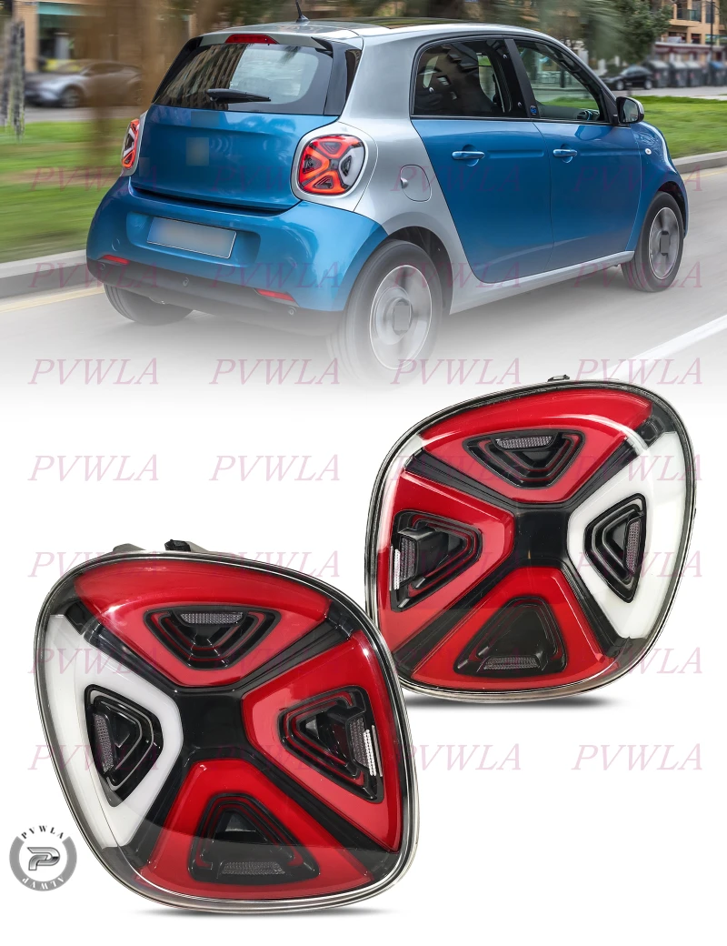LED Taillights For Benz Smart Forfour 2014 2015 2016 2017 2018 2019 2020 2021 Rear Brake Tail Lights Lamp A4539067801