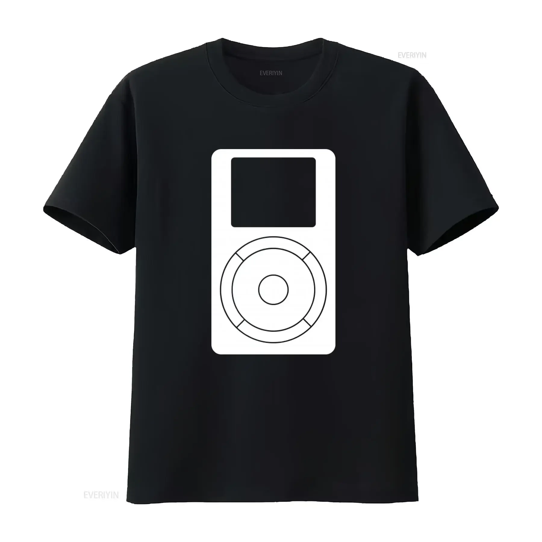 Stylish iPod VT Print T Shirt with Fast Express Delivery for US Buyers vintage Washed Soft homme Casual Stretched graphic