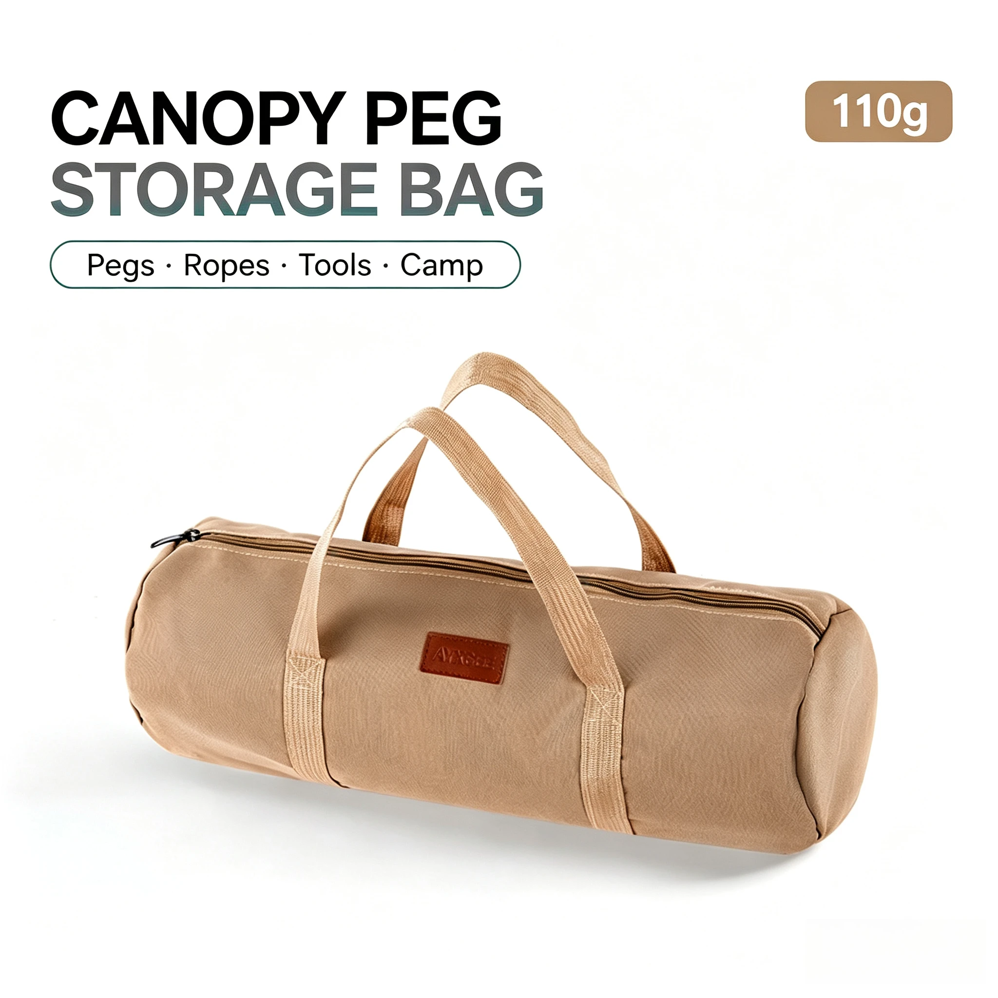 Large Capacity Camping Storage Bag Oxford Cloth Tent Stake Tool Organizer Portable Handle Bag Outdoor Travel Gear Storage
