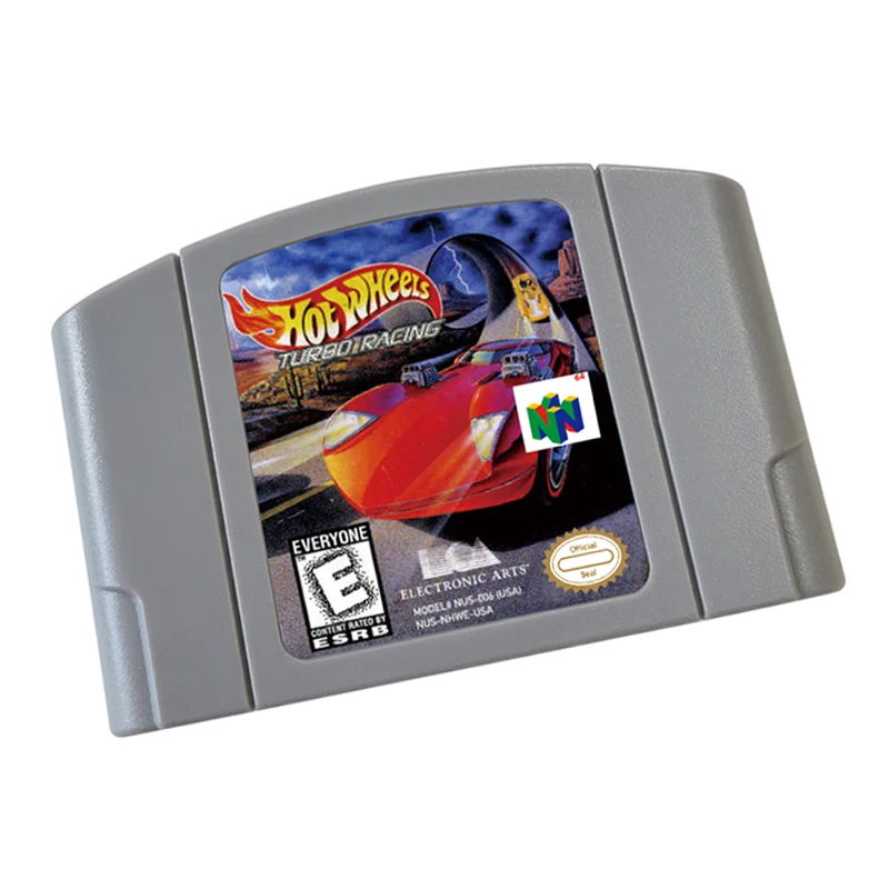Hot Wheels - Cartucho de videojuego Turbo Racing de 64 bits versión estadounidense para consola de juegos N64