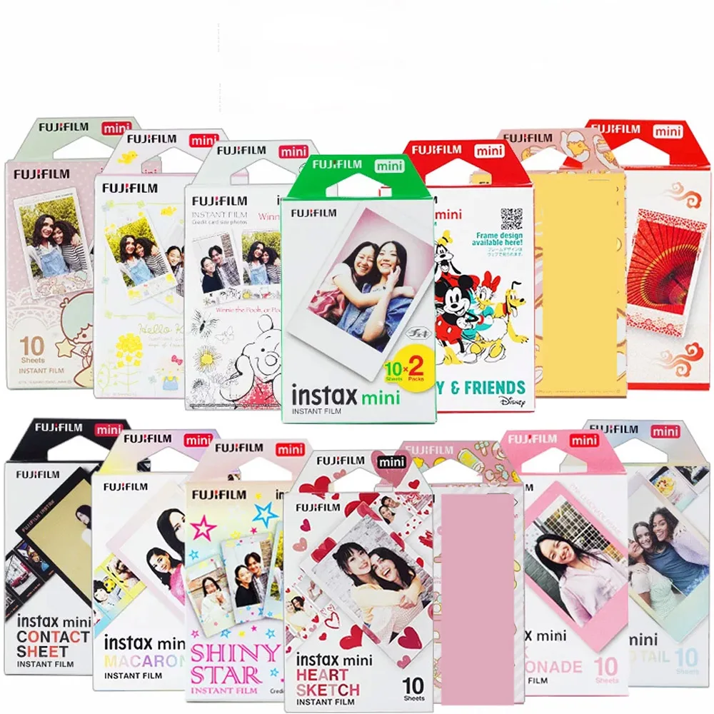 Fujifilm Macaron Blue Gray Mono Chrome Instax Mini Color Film 10/50 Sheets For Fujifilm Instant Camera Mini 13 12 9 40 Link EVO view 4