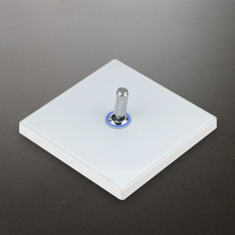 Wall Switch Light 220V  Glass Panel Knurled lever Toggle Switch EU French Plug Outlet  Dual Usb Power Socket