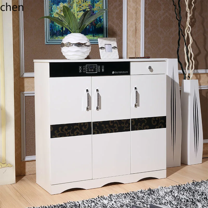 smart shoe cabinet disinfection sterilization drying deodorization dehumidification heating shoe shine modern beauty salon