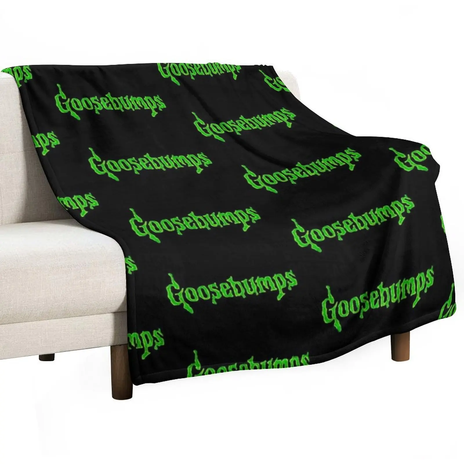 

Green Goosebumps Throw Blanket Heavy Soft Big Camping Blankets