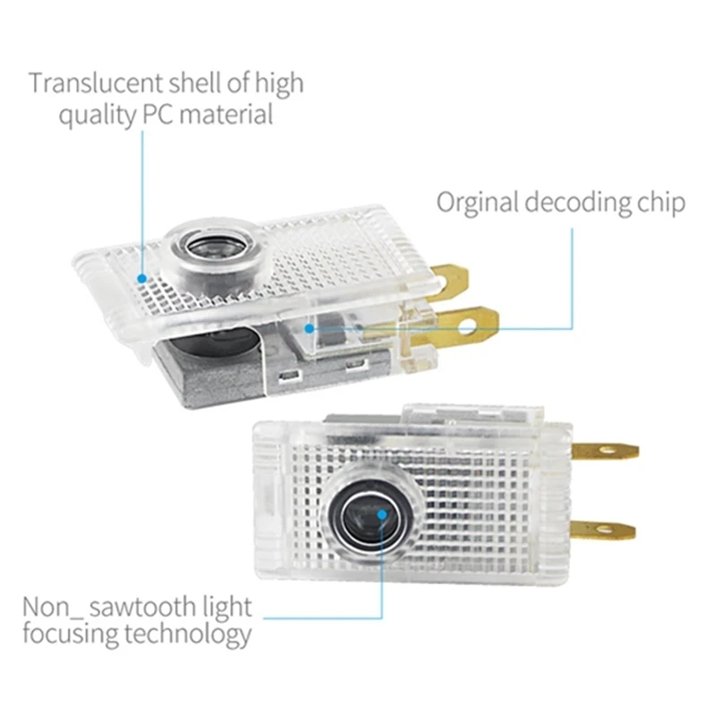 車のドアウェルカムライト、記章用LEDランプアクセサリー、ユニークなアクセサリー、2009-2018、2017、2010、2016、2011、2015、2012、2014、2018