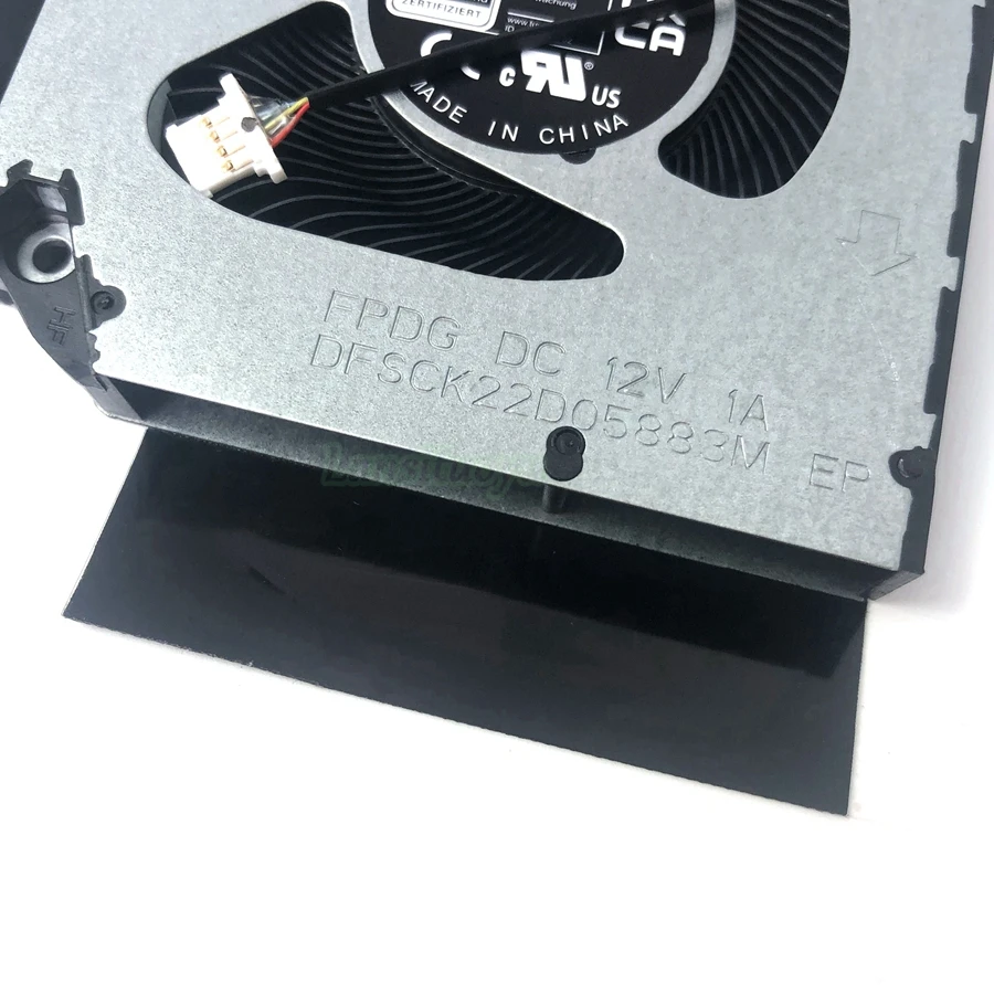 Ventilador de refrigeração para laptop, cpu gpu ventilador de refrigeração para acer nitro 5 an515-58 an515-46 an517-55 n22c1 n20c11, radiador mais frio fpdh fpdg 12v 1a 4pin