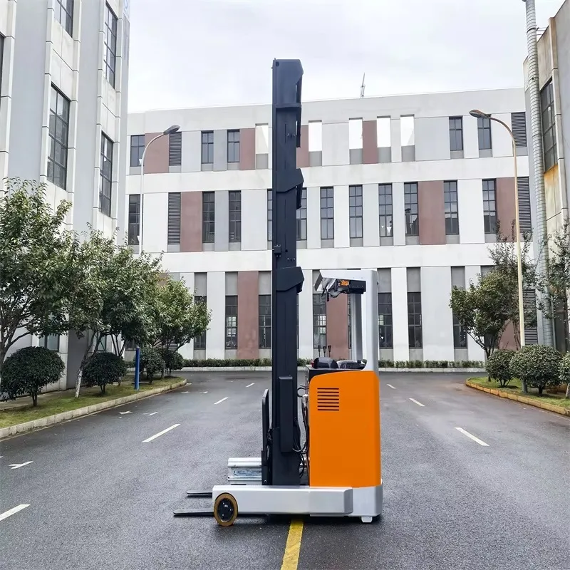 Warehouse Robotic Driverless Reach Truck Electric Lifting Fork AGV Forklift