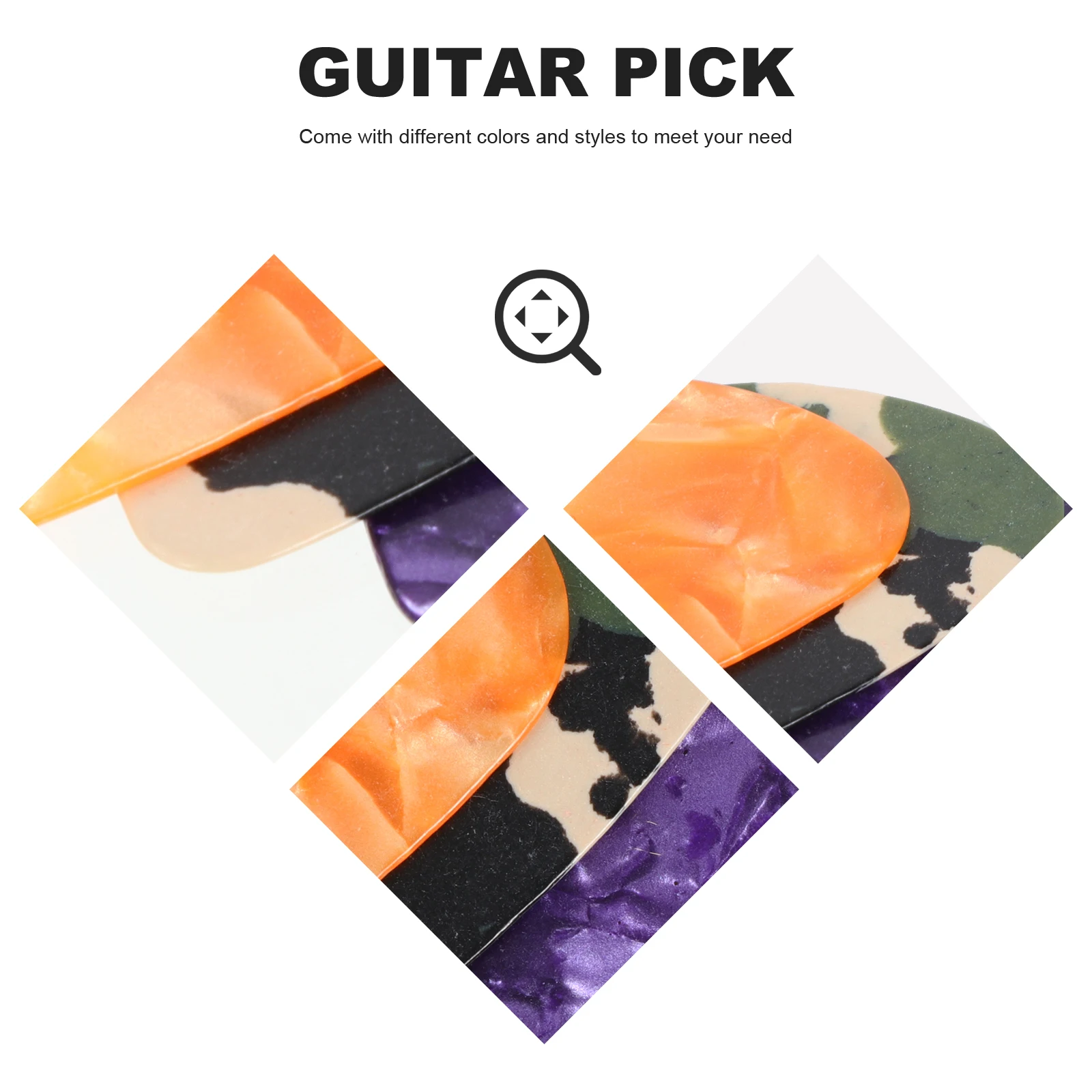 

40 PCS Guitar Pick Accessories Picks for Electric Acoustic Bass Guitars Abs Miss