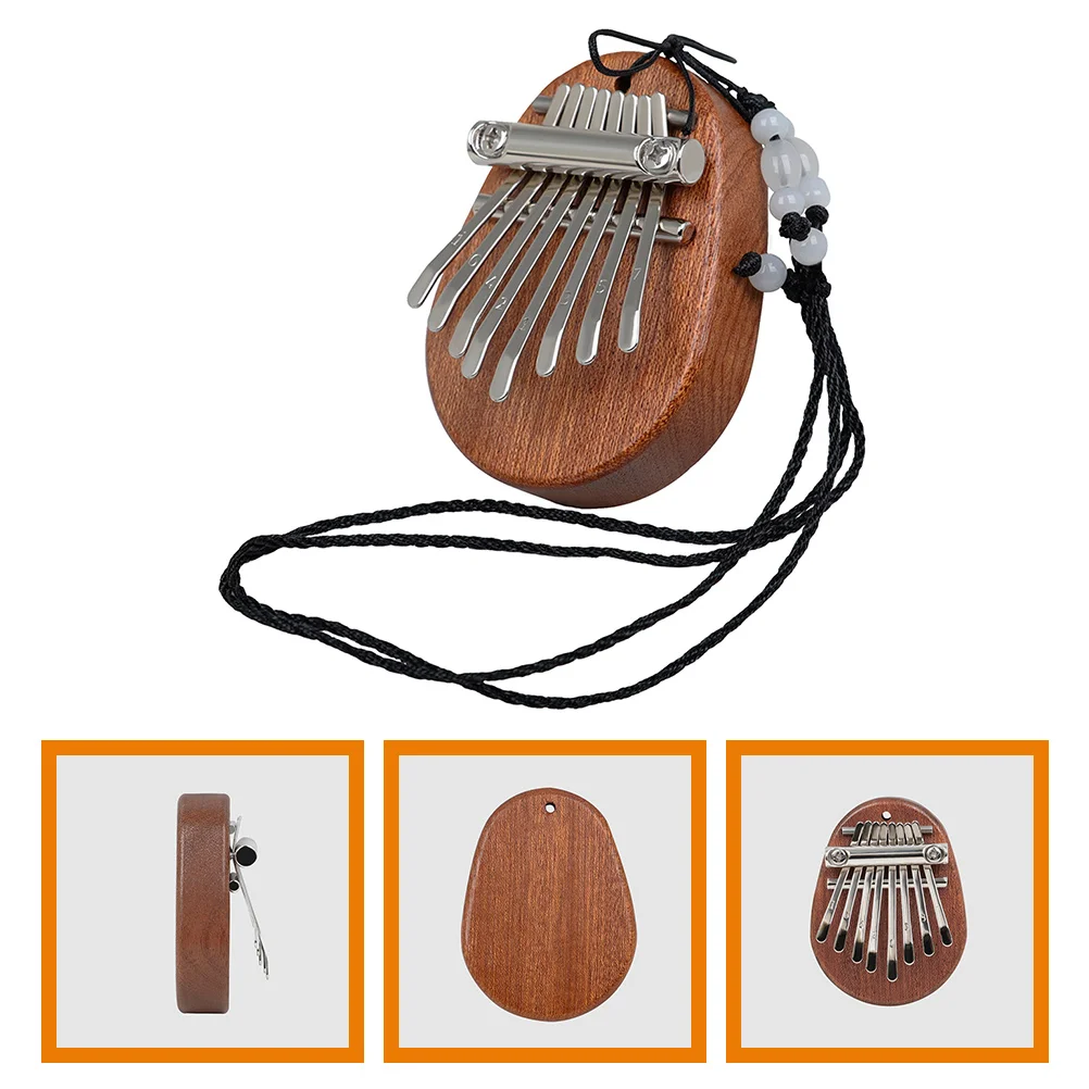 

Thumb Piano Necklace Rich Sound Finger Instrument Mini Solid Kalimba Instruments African