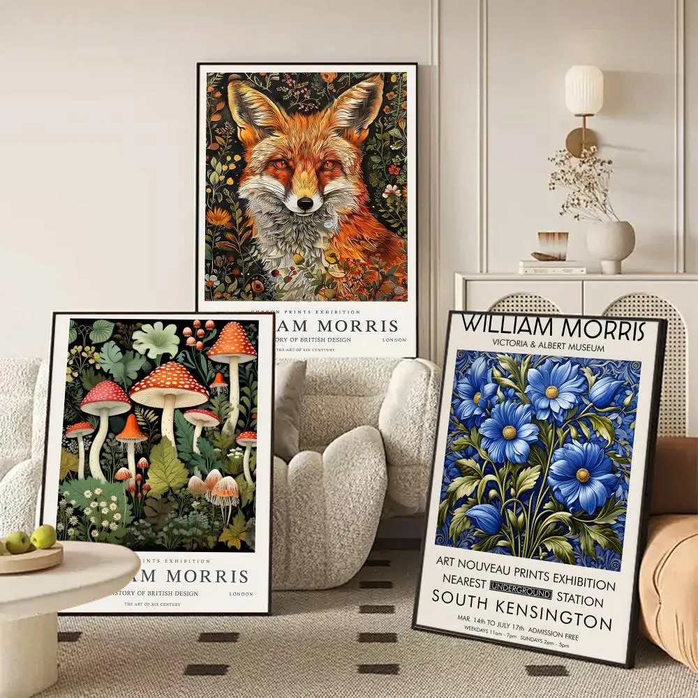 التصميم الكلاسيكي W_William M_Morris ملصق ديكور جدار الفن ملصقات جدارية طباعة الصور للمنزل غرفة المعيشة المدخل ديكور هدية