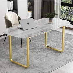 Nordic Light Luxury Table Leg Bracket Iron Art Computer Conference Office Desk Support Foot Marble Rock Slab Table Shelf