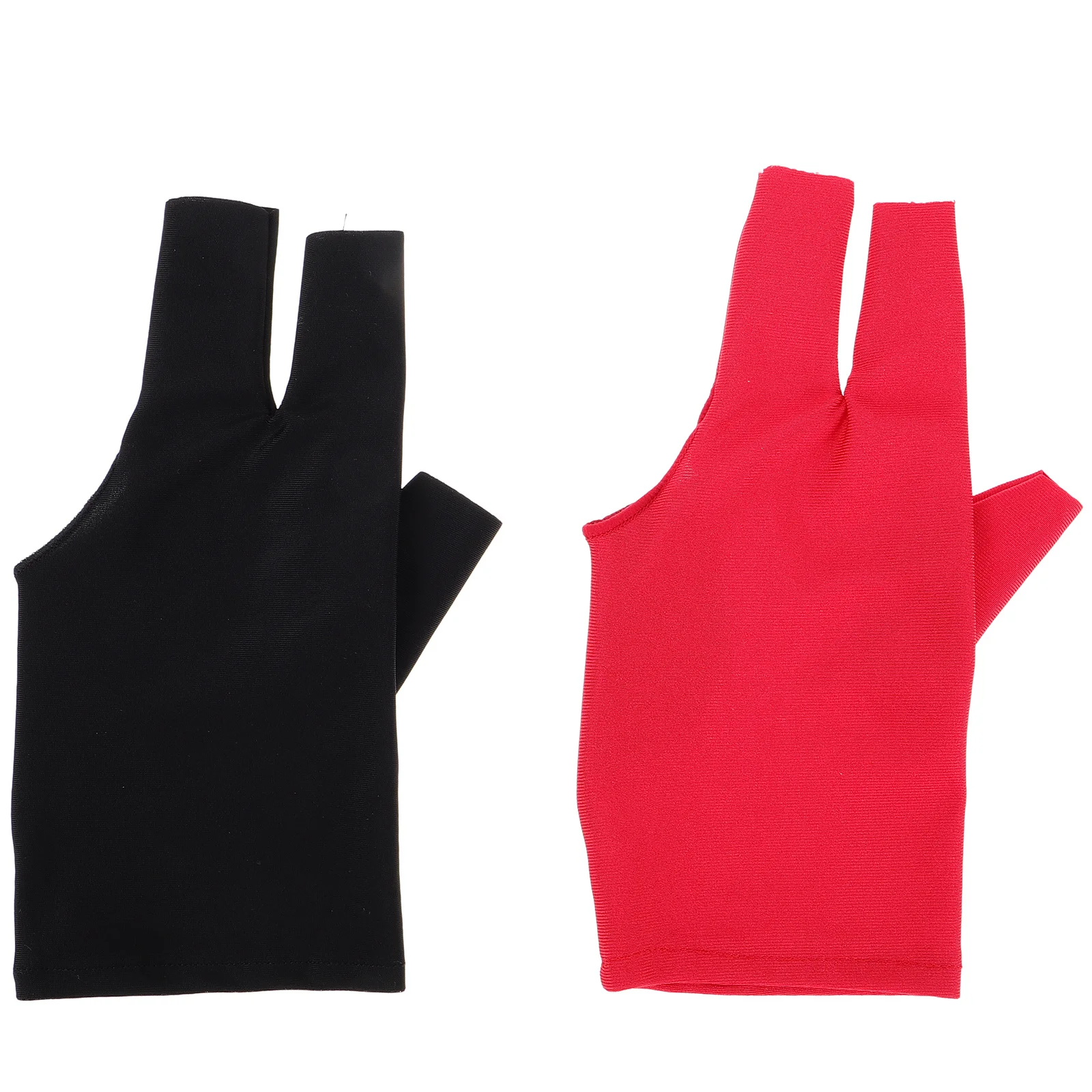 

2Pcs 3 Finger Pool Gloves Left Hand Billiard Snooker Flexible Control Unisex Black Durable Spandex Grip Pool Glove Left Hand